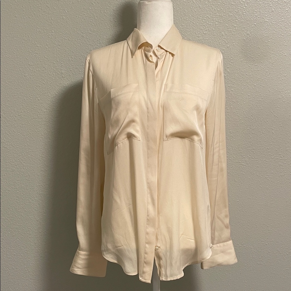 J. Crew Silk Cream Blouse